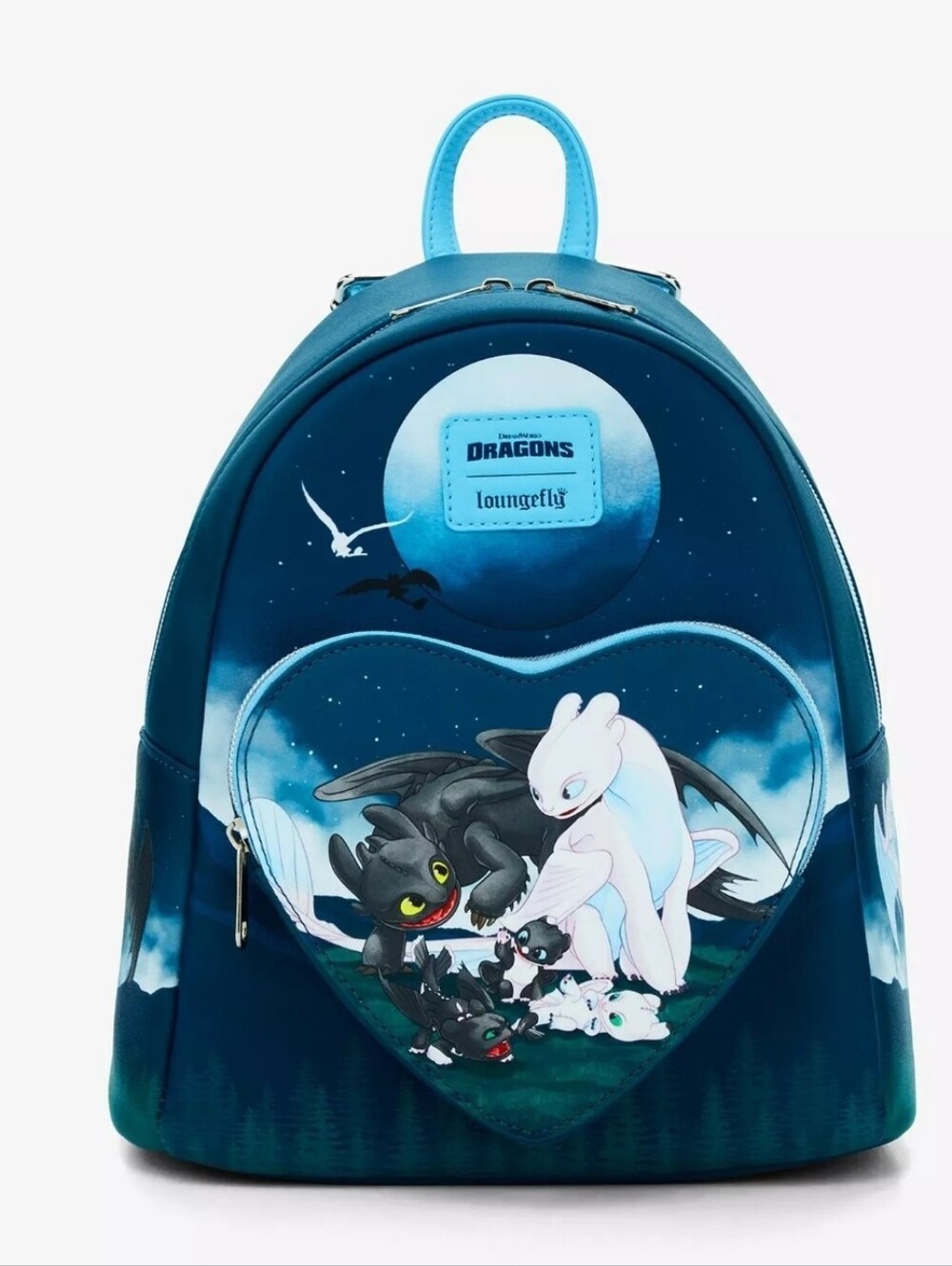 Bundle Loungefly How to Train Your Dragon Heart Panel Mini Backpack And Wallet